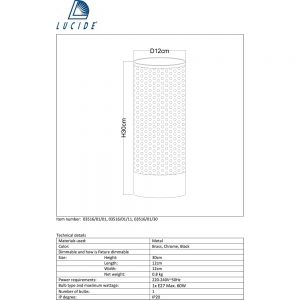 tania nowoczesna metalowa mosiezna lampa stolowa beli brass marki lucide z siatki