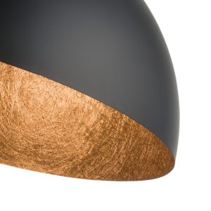 plafon Sfera czarno miedziana detal e1683872671430