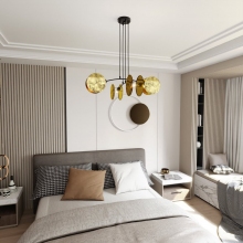 motif 82cm gold 4 light pendant with shades emibig (2)