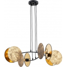 motif 82cm gold 4 light pendant with shades emibig