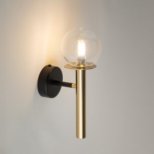 pol pm Kinkiet DAISY 1 Sigma Lighting zloto transparentny 40761 14519 2