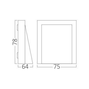 VANJSKA ZIDNA LAMPA 1X6W - Image 5
