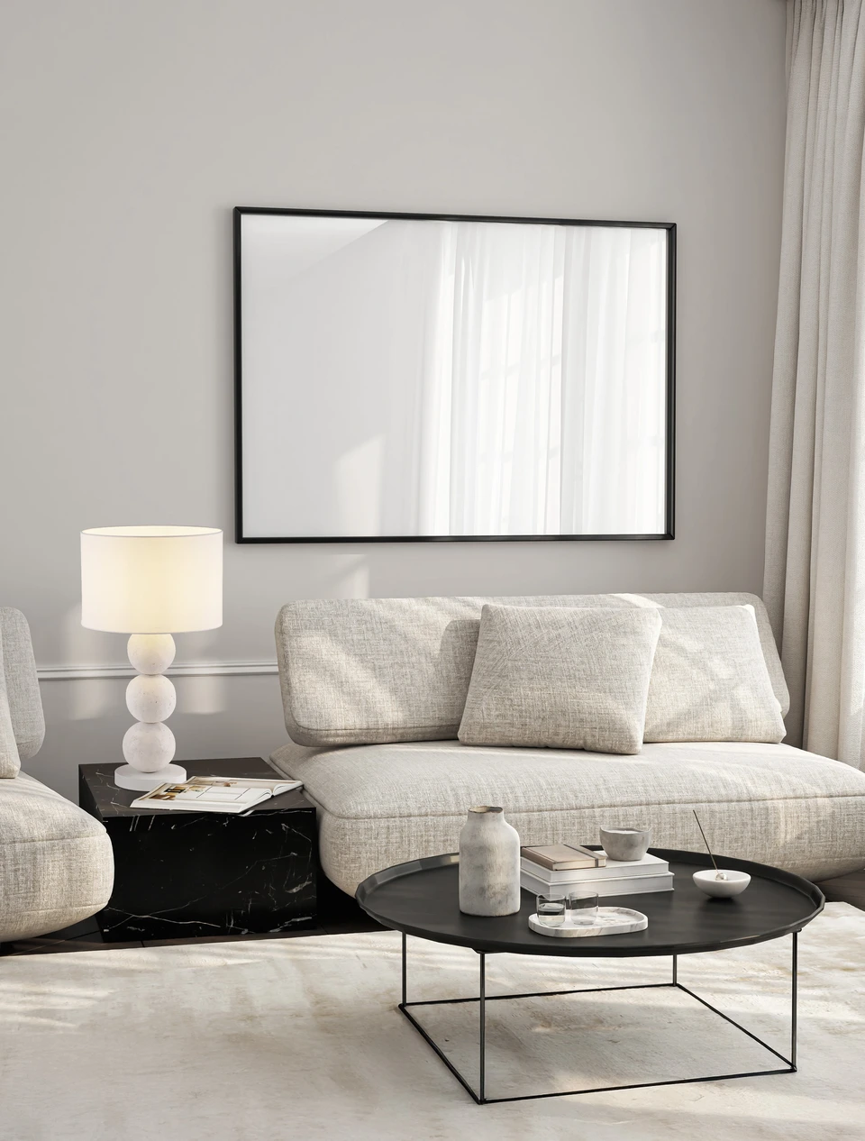 STOLNA LAMPA CHAMOIS