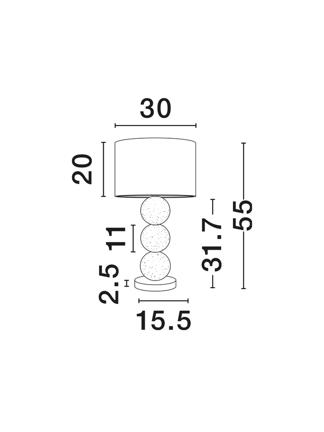 STOLNA LAMPA CHAMOIS - Image 7